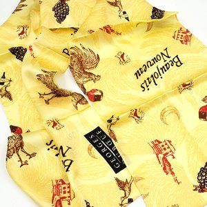 George DuBoeuf Beaujolais Nouveau 100% Silk Scarf